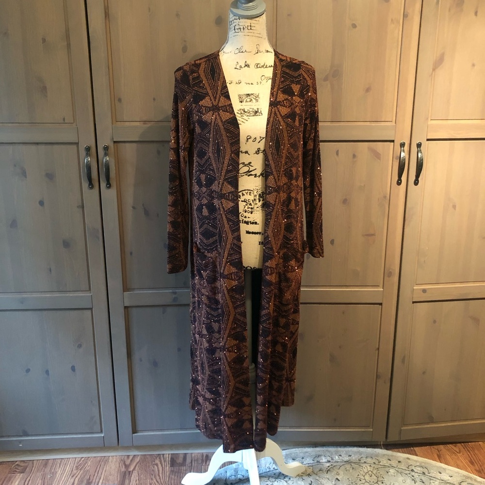 LulaRoe Elegant Duster Holiday Edition
